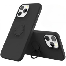 Силиконов кейс bSmart Finger Grip, За iPhone 16 Pro Max (6.9), Черен Силиконов кейс bSmart Finger Grip, За iPhone 16 Pro Max (6.9), Черен
