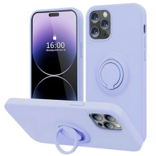 Силиконов кейс bSmart Finger Grip, За iPhone 16 Pro Max (6.9), Светлолилав Силиконов кейс bSmart Finger Grip, За iPhone 16 Pro Max (6.9), Светлолилав