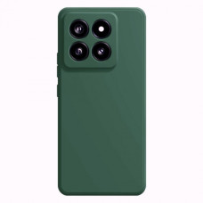 Силиконов кейс iPaky матиран, За Xiaomi 14T Pro, Тъмнозелен
