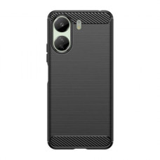 Силиконов кейс MBX Carbon, За Xiaomi Redmi 13C 4G, Черен Силиконов кейс MBX Carbon, За Xiaomi Redmi 13C 4G, Черен
