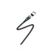 Кабел Tranyoo S9-C магнитен USB Type-C, 5.0A, 1m – Графит – 6970791122813