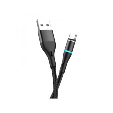 Кабел Tranyoo S9-C магнитен USB Type-C, 5.0A, 1m – Графит – 6970791122813
