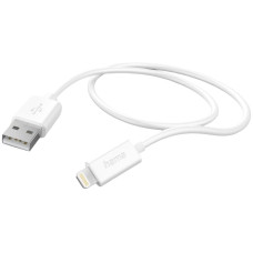 Кабел Hama - 201579, USB-A/Lightning, 1 m, бял