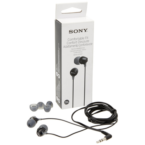 Слушалки Sony MDR-EX15LP, черен - MDREX15LPB.AE Слушалки Sony MDR-EX15LP, черен - MDREX15LPB.AE