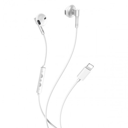 Слушалки HF XO EP61 за iPhone, Lightning, Сребристи