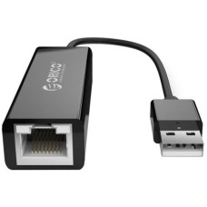 Адаптер Orico - UTJ-U2-BK, USB-A/RJ45, черен