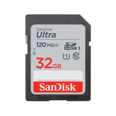 Карта памет 32GB SDHC SanDisk Ultra, черен - SDSDUN4-032-GN6IN
