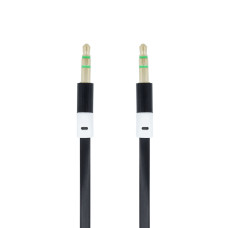 Аудио кабел MBX, 3.5 mm жак мъжко – 3.5 mm жак мъжко, 1 m, Черен