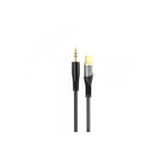 Аудио кабел XO Clear NB-R241B, USB-C към 3.5 мм жак, 1.0 м, черен