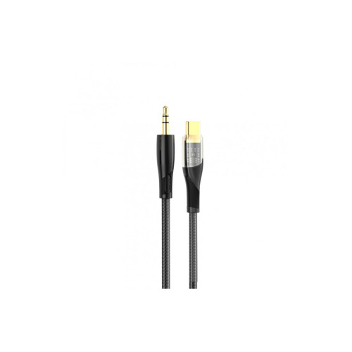 Аудио кабел XO Clear NB-R241B, USB-C към 3.5 мм жак, 1.0 м, черен